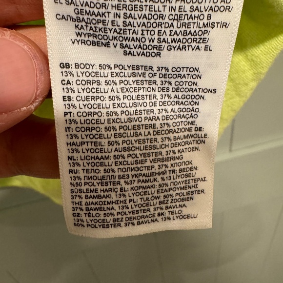 The North Face Men's T-Shirt Short Sleeve Crew Neck Neon Green - Size XL - Picture 5 of 6